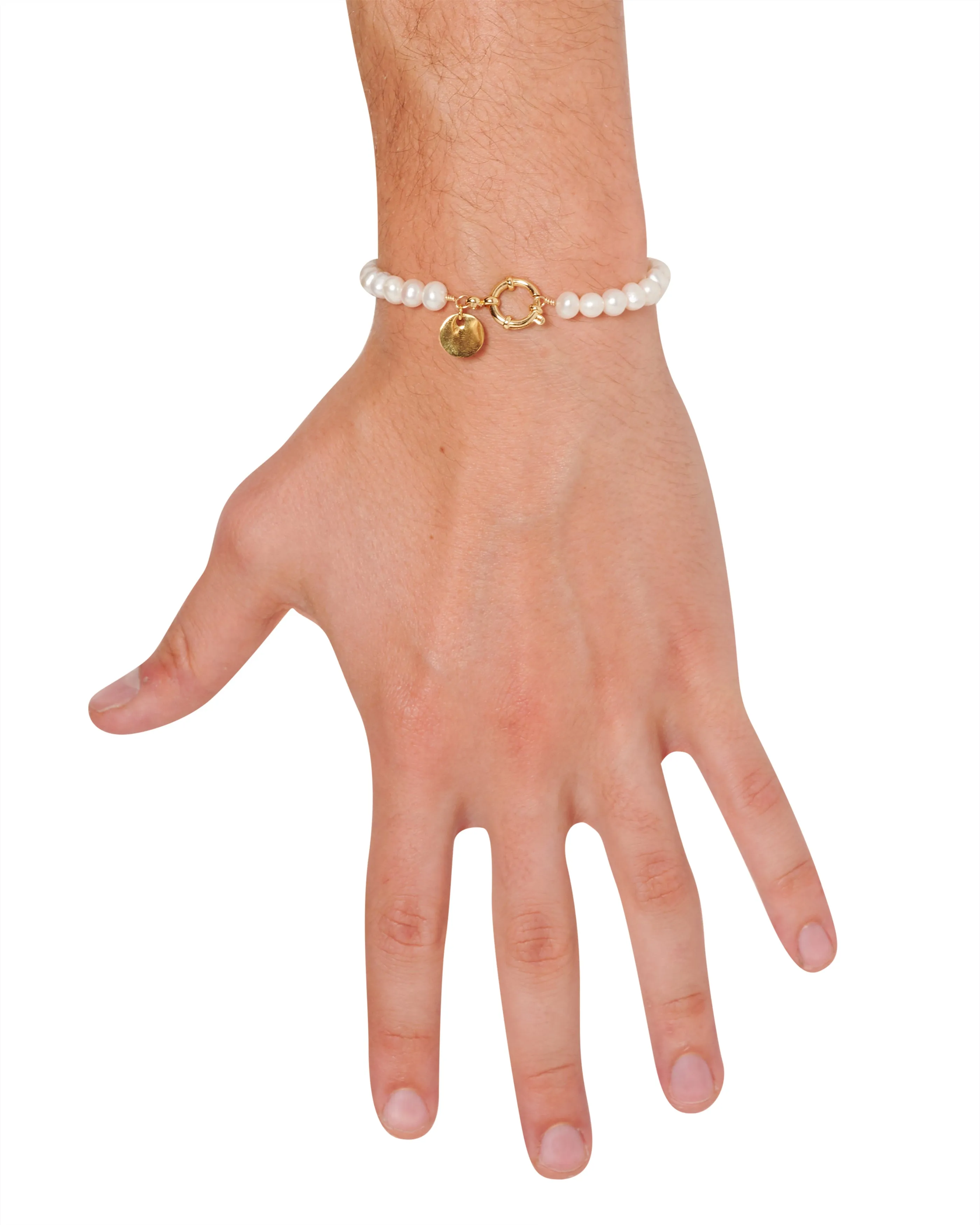 Gold Pearl Bracelet