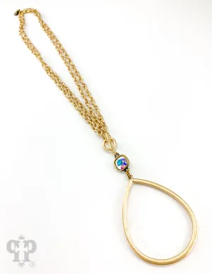 Gold Teardrop Necklace