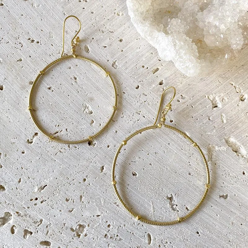Golden Hoop Earrings