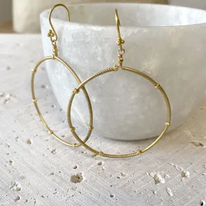 Golden Hoop Earrings