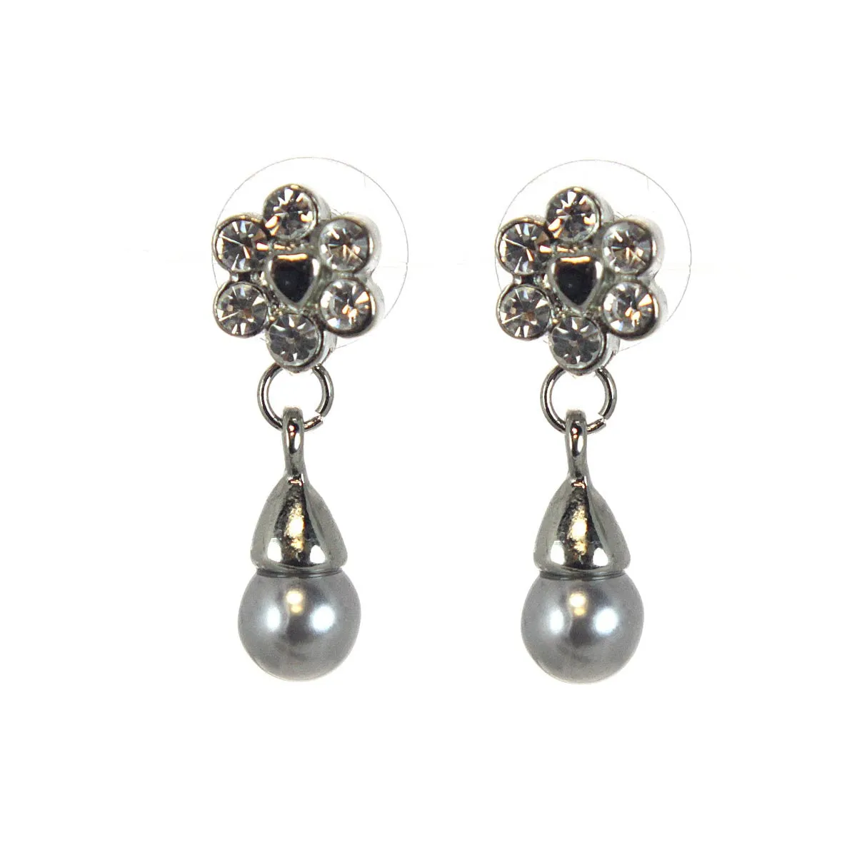 Grey Pearl Earrings