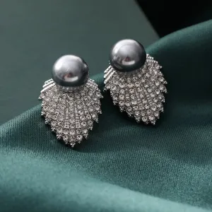 Grey Pearl Earrings