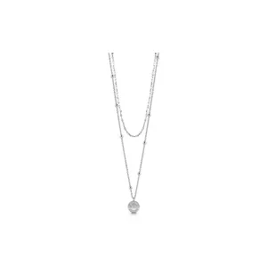 Guess Necklace Coin With Double Beads Design