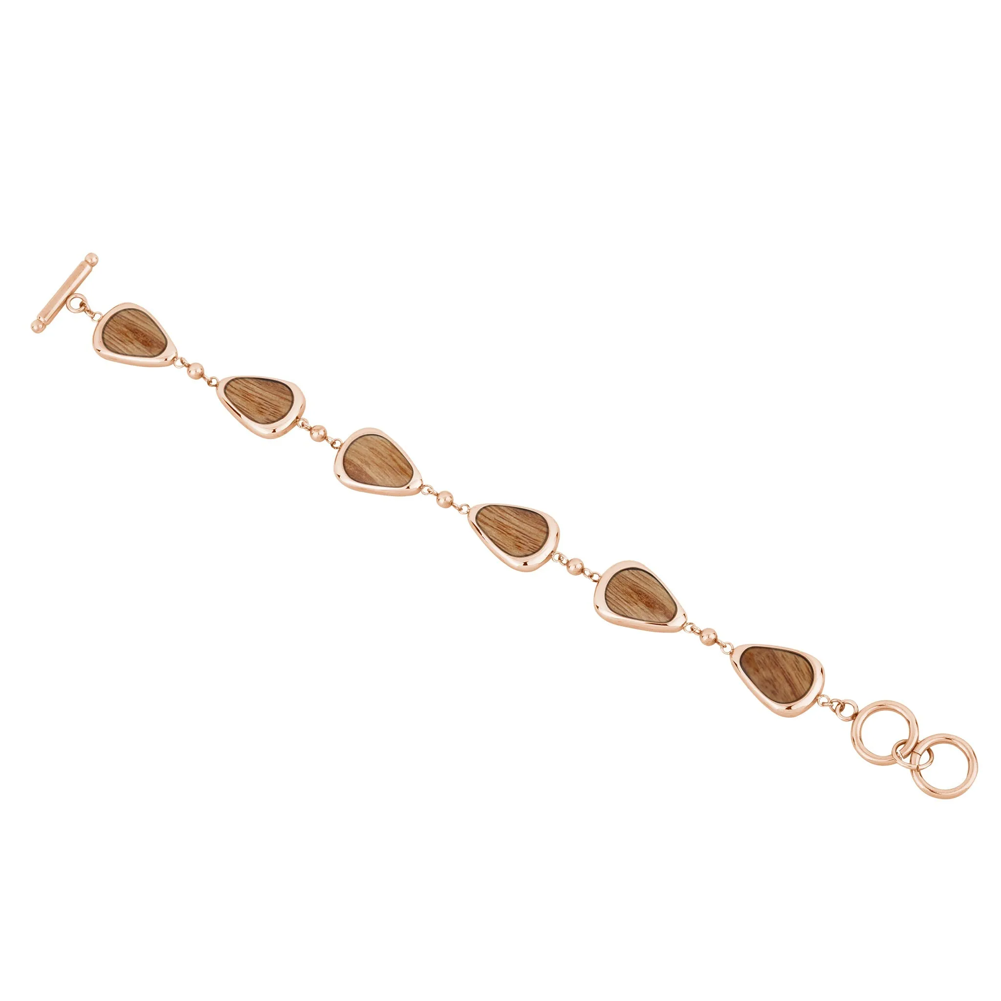Gum Burl Drop Bracelet - Rose Gold