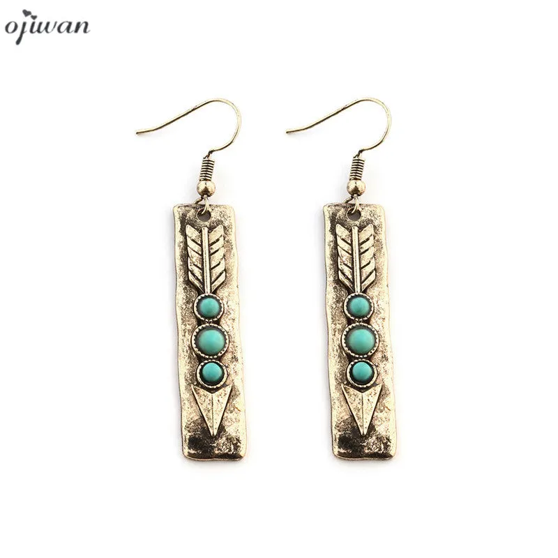 Gypsy Arrow Earrings Native American Earrings For Women Boho Hippie Chic Earrings Tribal Dangle Earrings Indian Jewelry Navajo