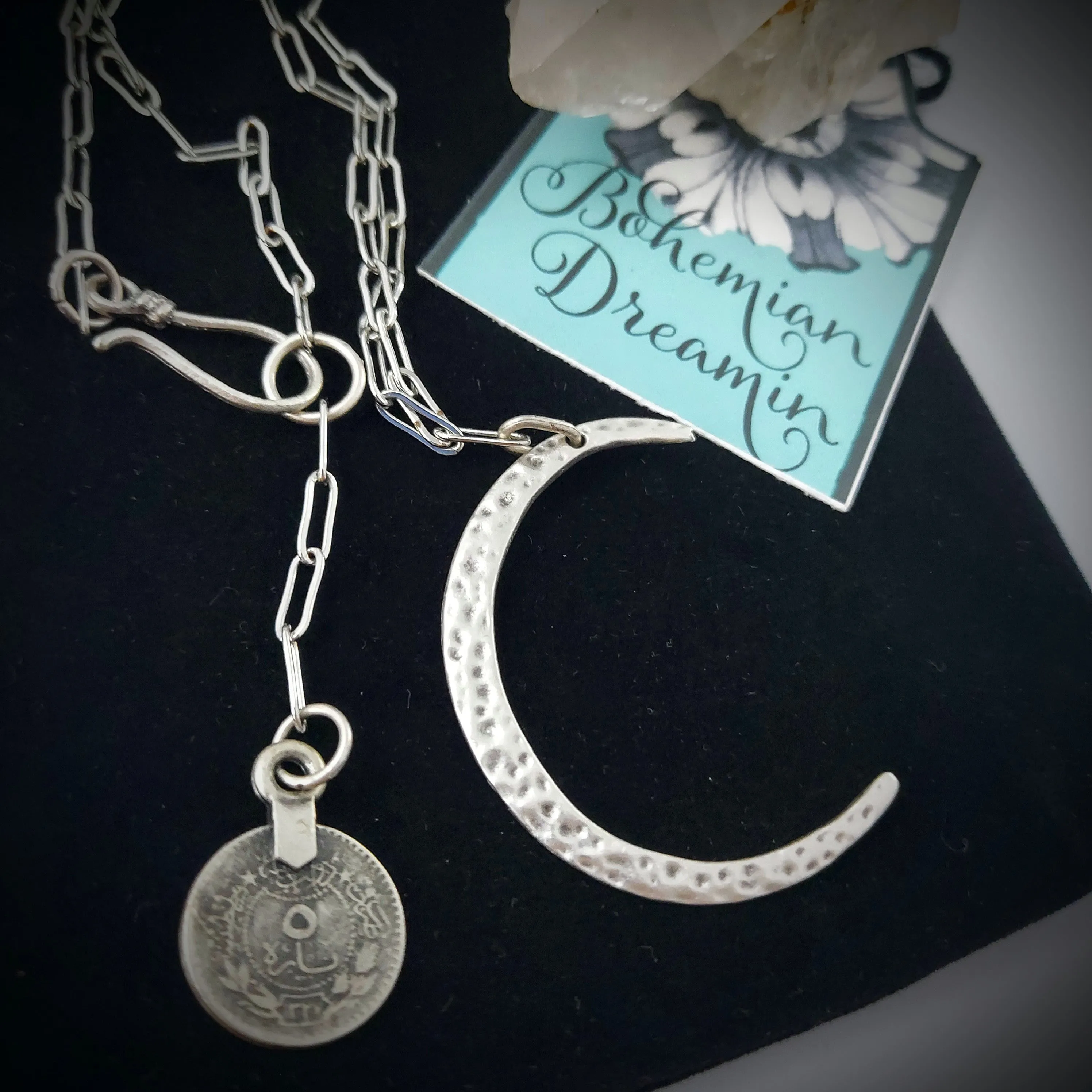Gypsy Crescent Moon Necklace