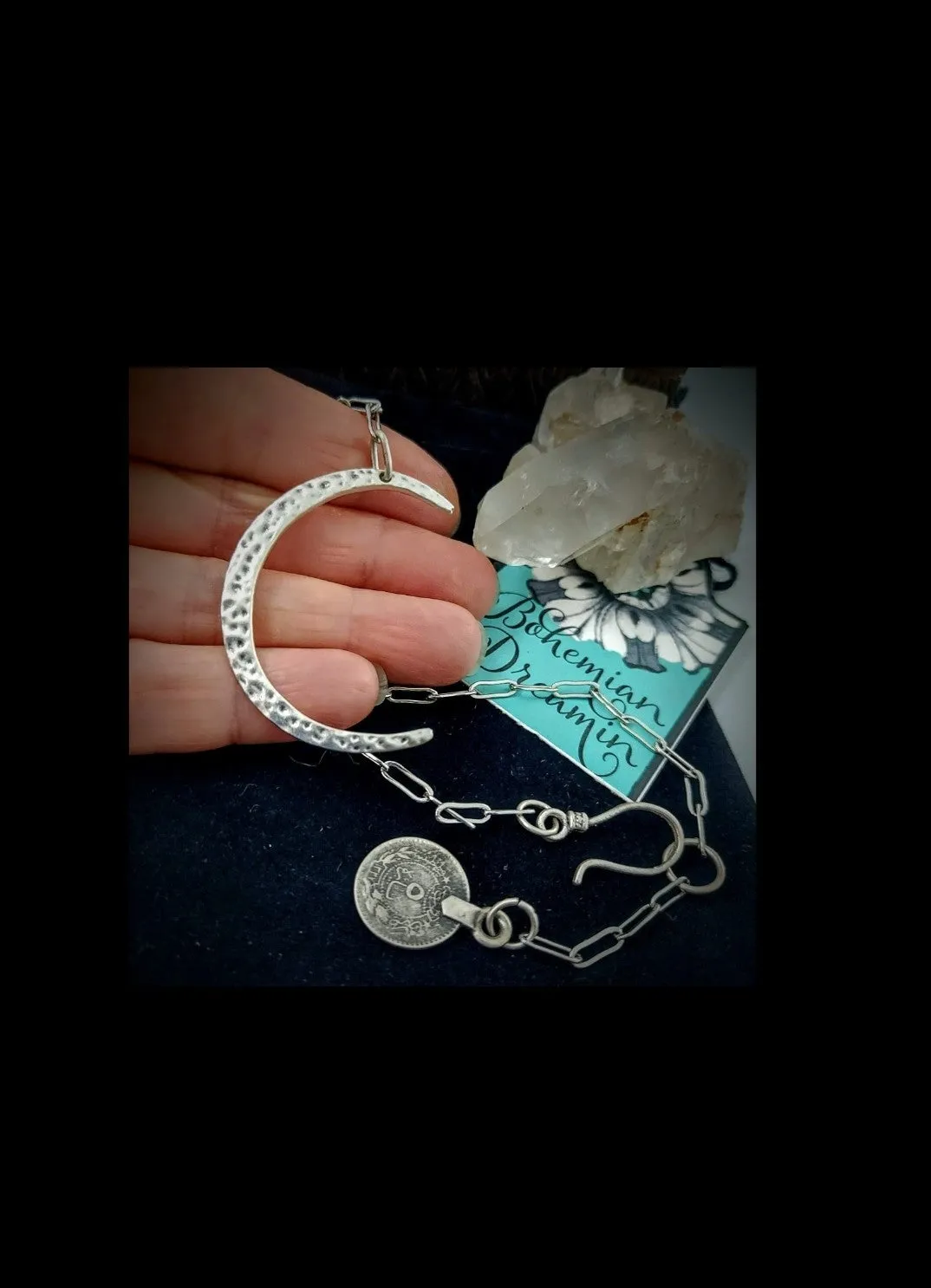 Gypsy Crescent Moon Necklace