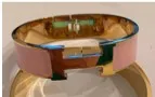 H-Bracelet: Wide, Gold Stainless