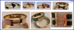 H-Bracelet: Wide, Gold Stainless