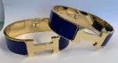 H-Bracelet: Wide, Gold Stainless