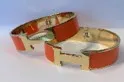 H-Bracelet: Wide, Gold Stainless