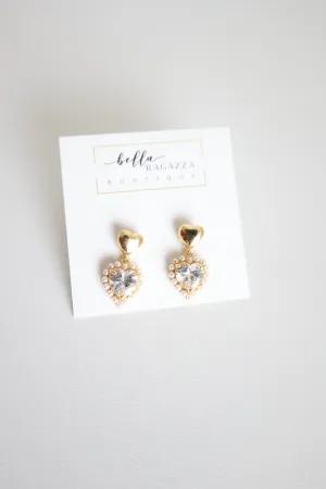 Hallie Heart Earring