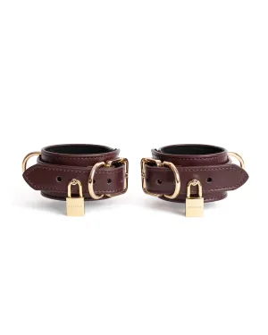 Hand & Ankle cuffs "Estrid" Burgundy