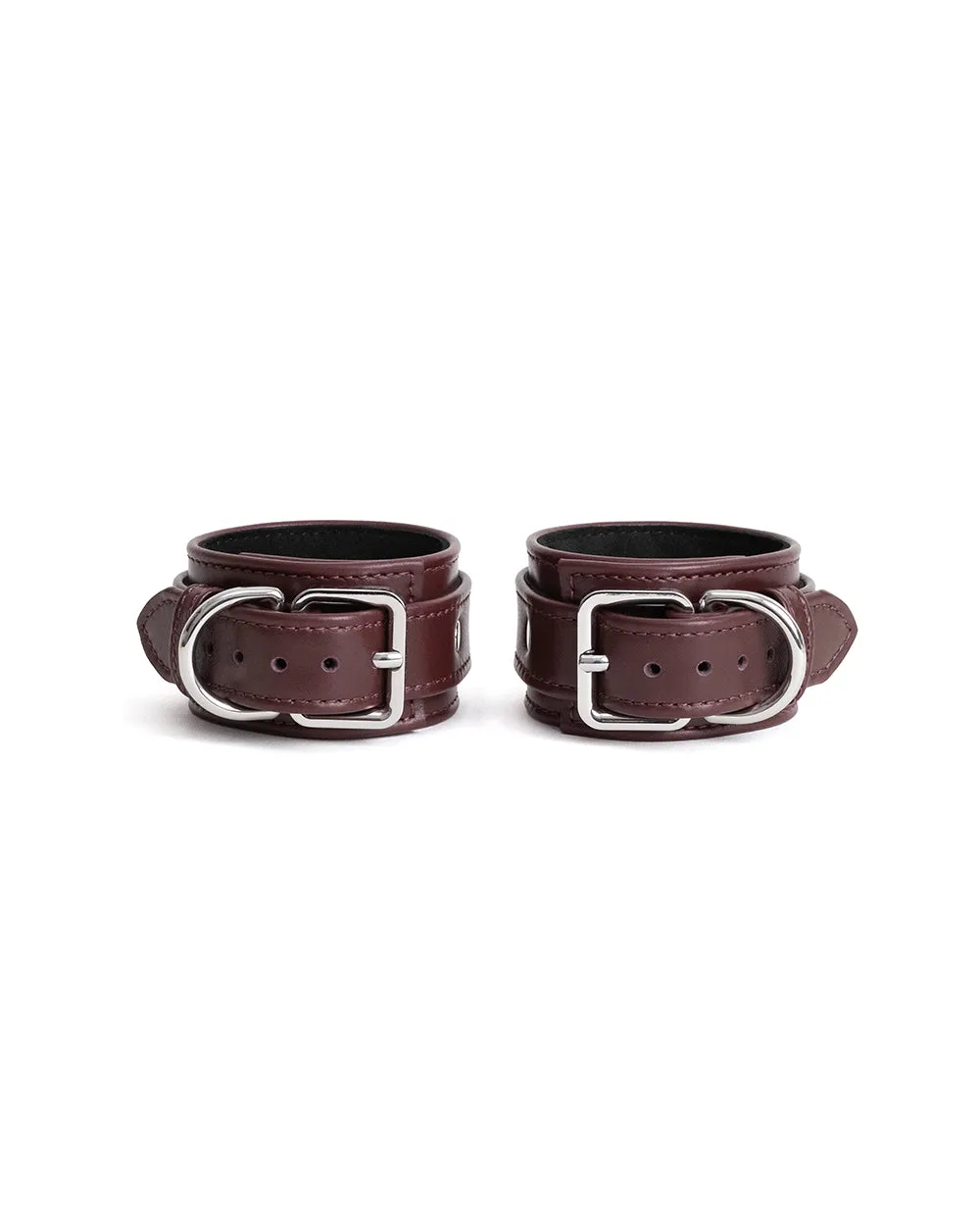 Hand & Ankle cuffs "Estrid" Burgundy
