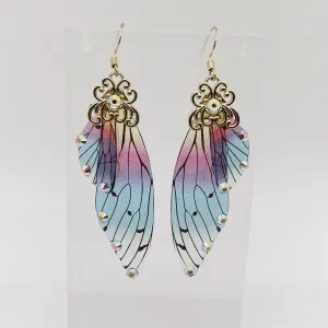 Handmade Fairy Wings Earrings Insect Butterfly Wing: A