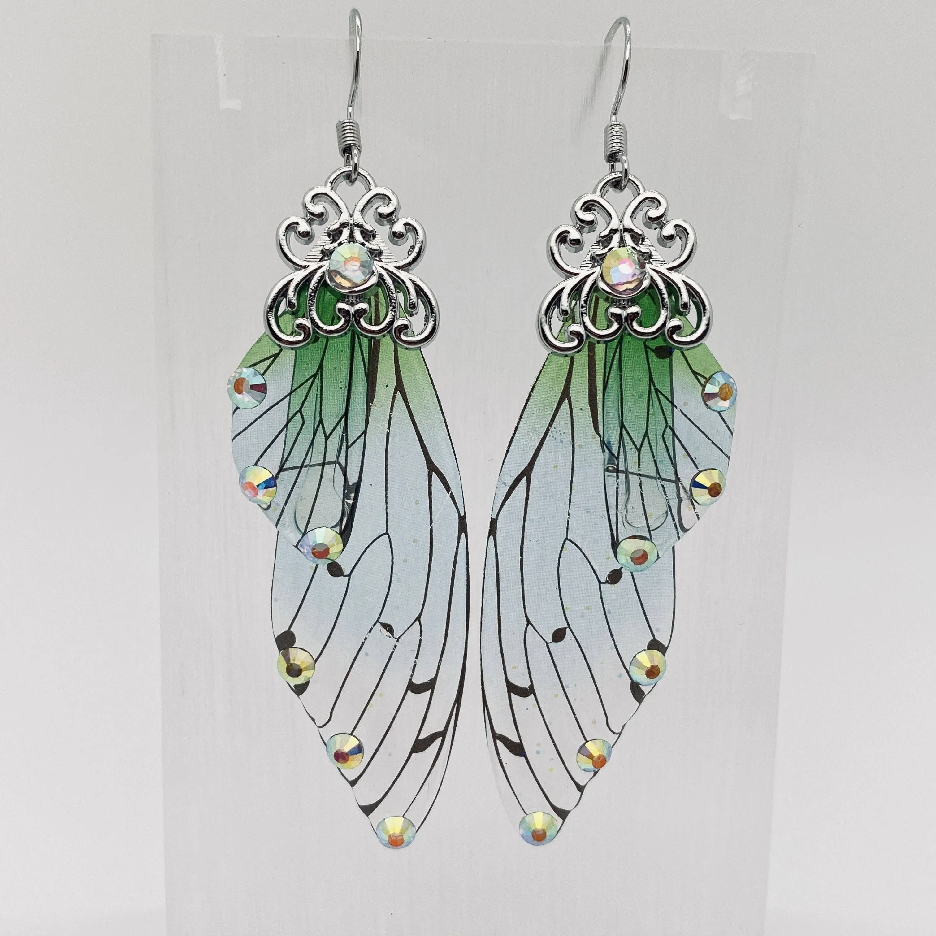 Handmade Fairy Wings Earrings Insect Butterfly Wing: A