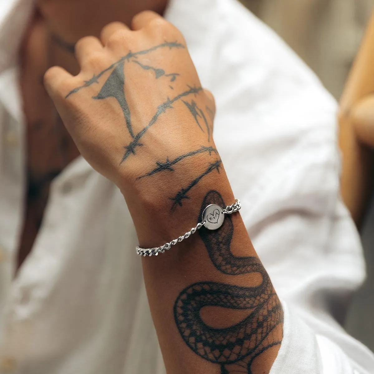 Handwriting/Drawing Chain Bracelet