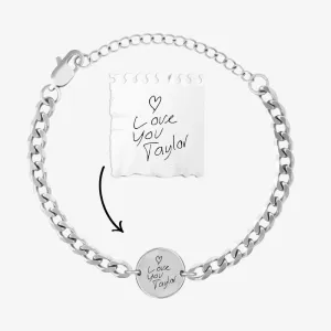 Handwriting/Drawing Chain Bracelet