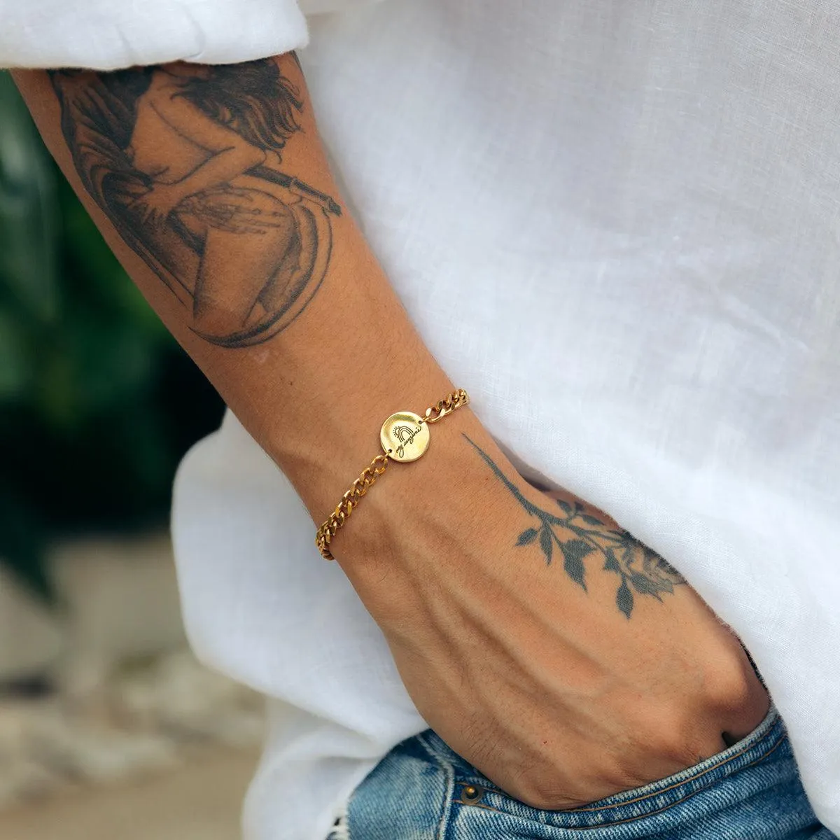 Handwriting/Drawing Chain Bracelet