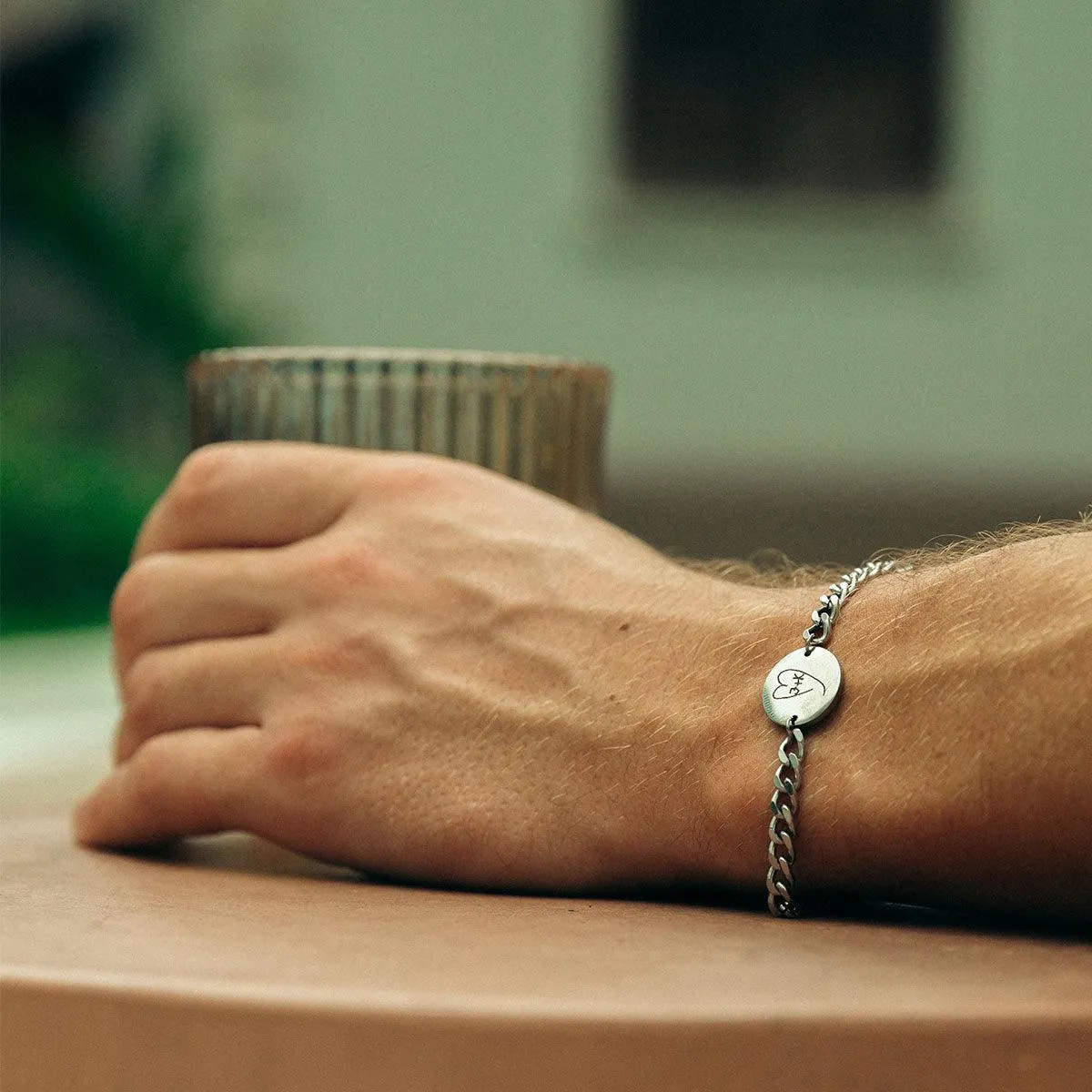 Handwriting/Drawing Chain Bracelet