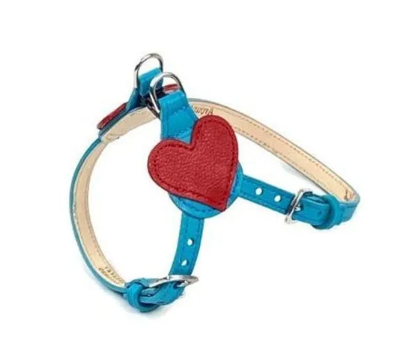 Heart Leather Step-In Dog Harness