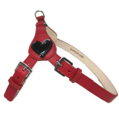 Heart Leather Step-In Dog Harness