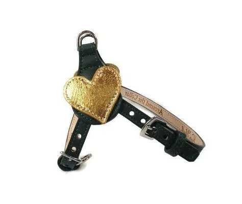 Heart Leather Step-In Dog Harness