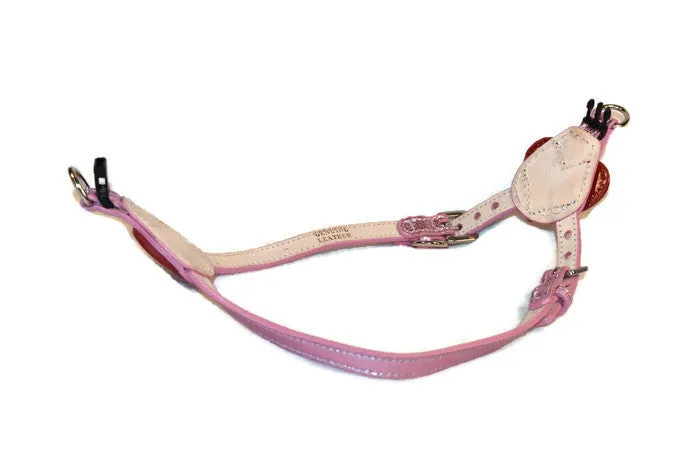 Heart Leather Step-In Dog Harness