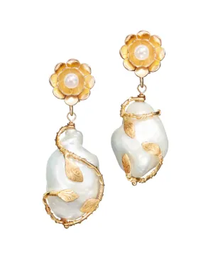 Hedera Pearl Drop Earrings