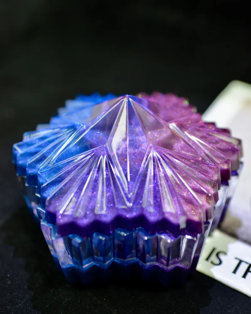 Hexagram Resin Jar