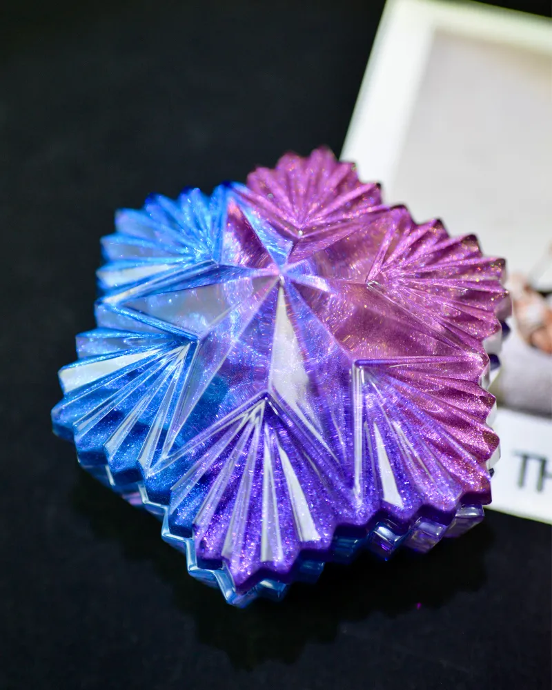 Hexagram Resin Jar