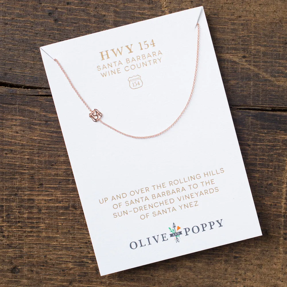 Highway 154 Necklace - Santa Barbara