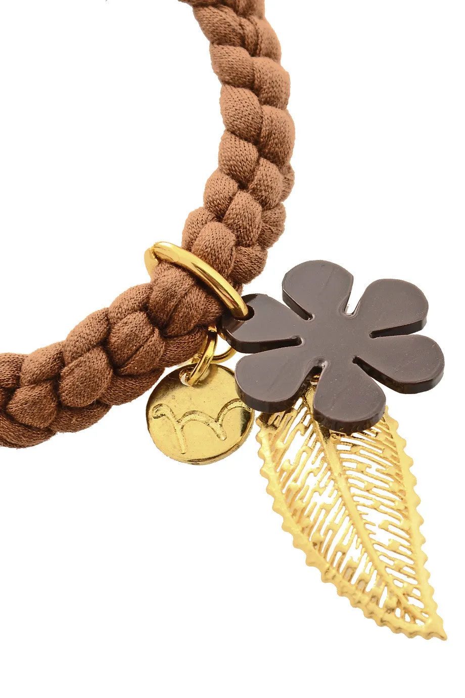 HOJA DE OTONO Brown Elastic Bracelet