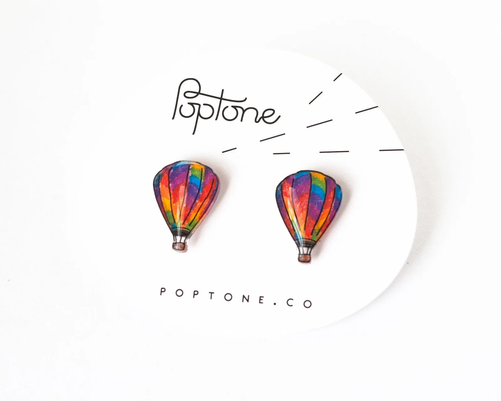 Hot Air Balloon Stud Earrings