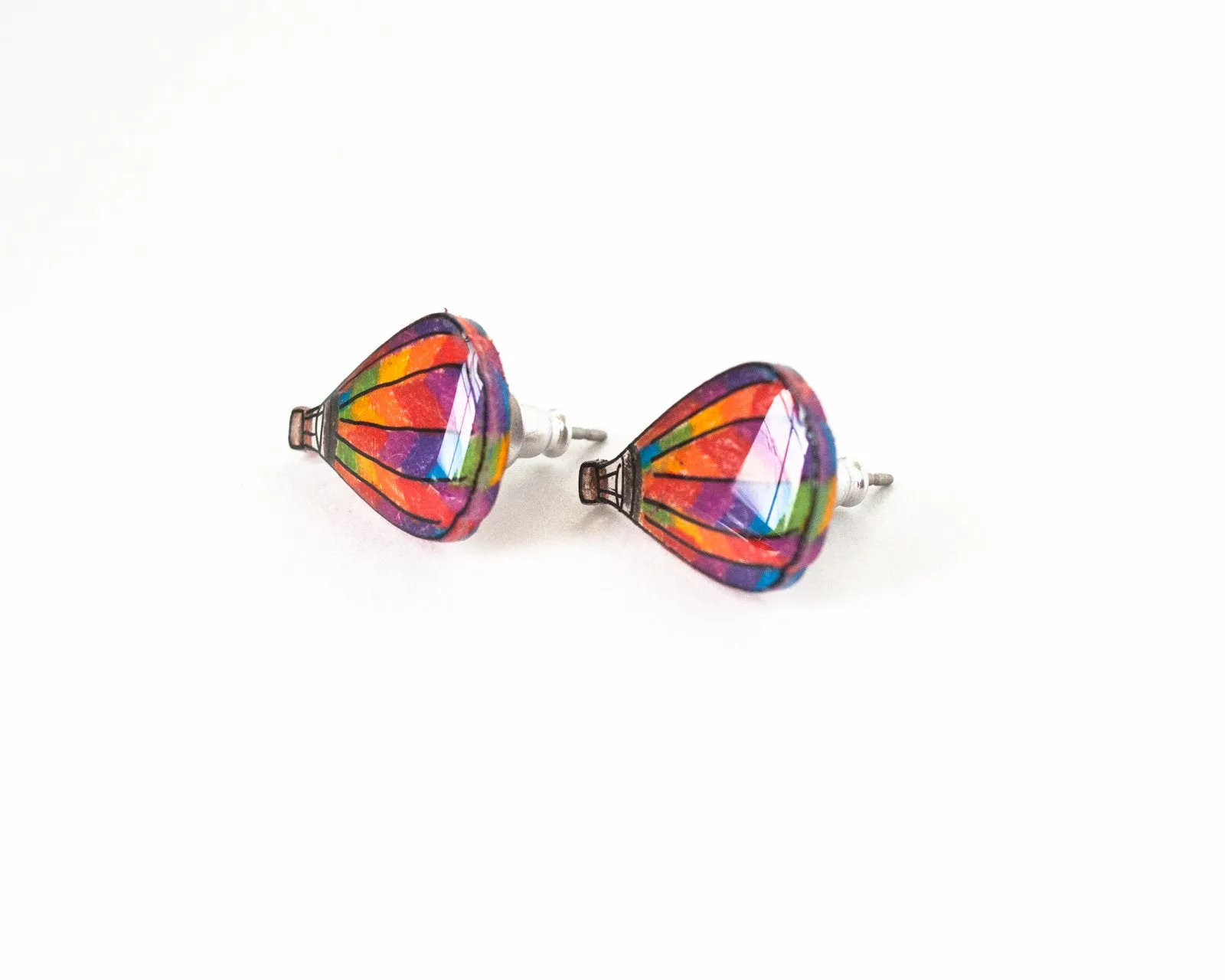 Hot Air Balloon Stud Earrings