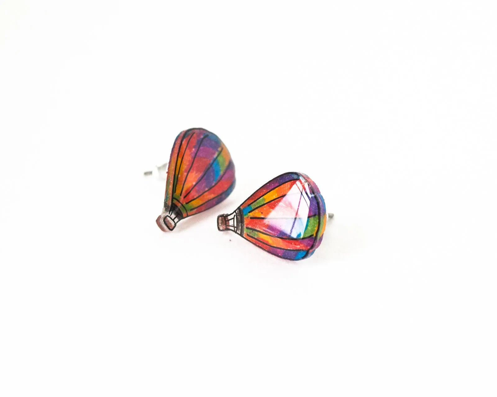 Hot Air Balloon Stud Earrings