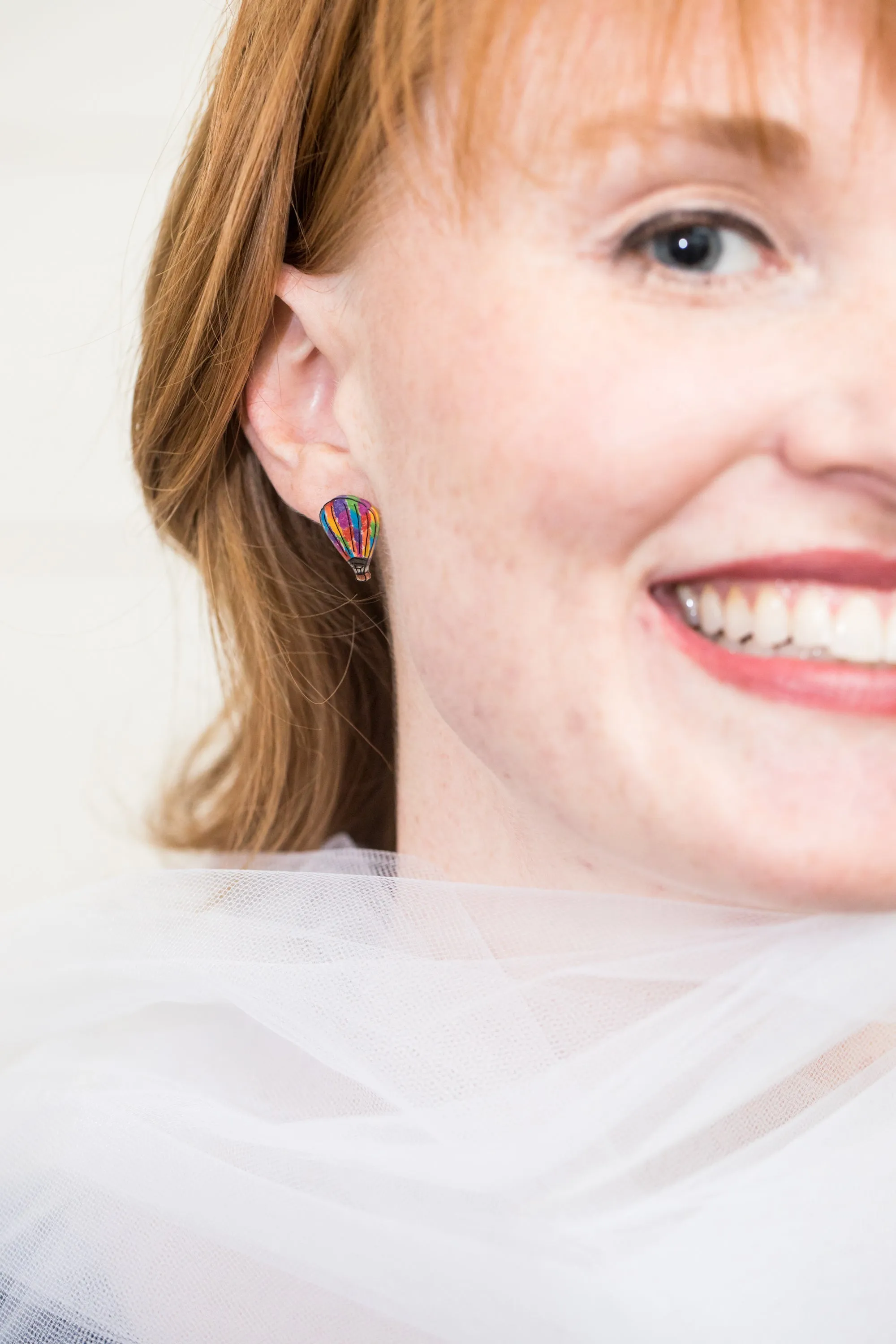 Hot Air Balloon Stud Earrings