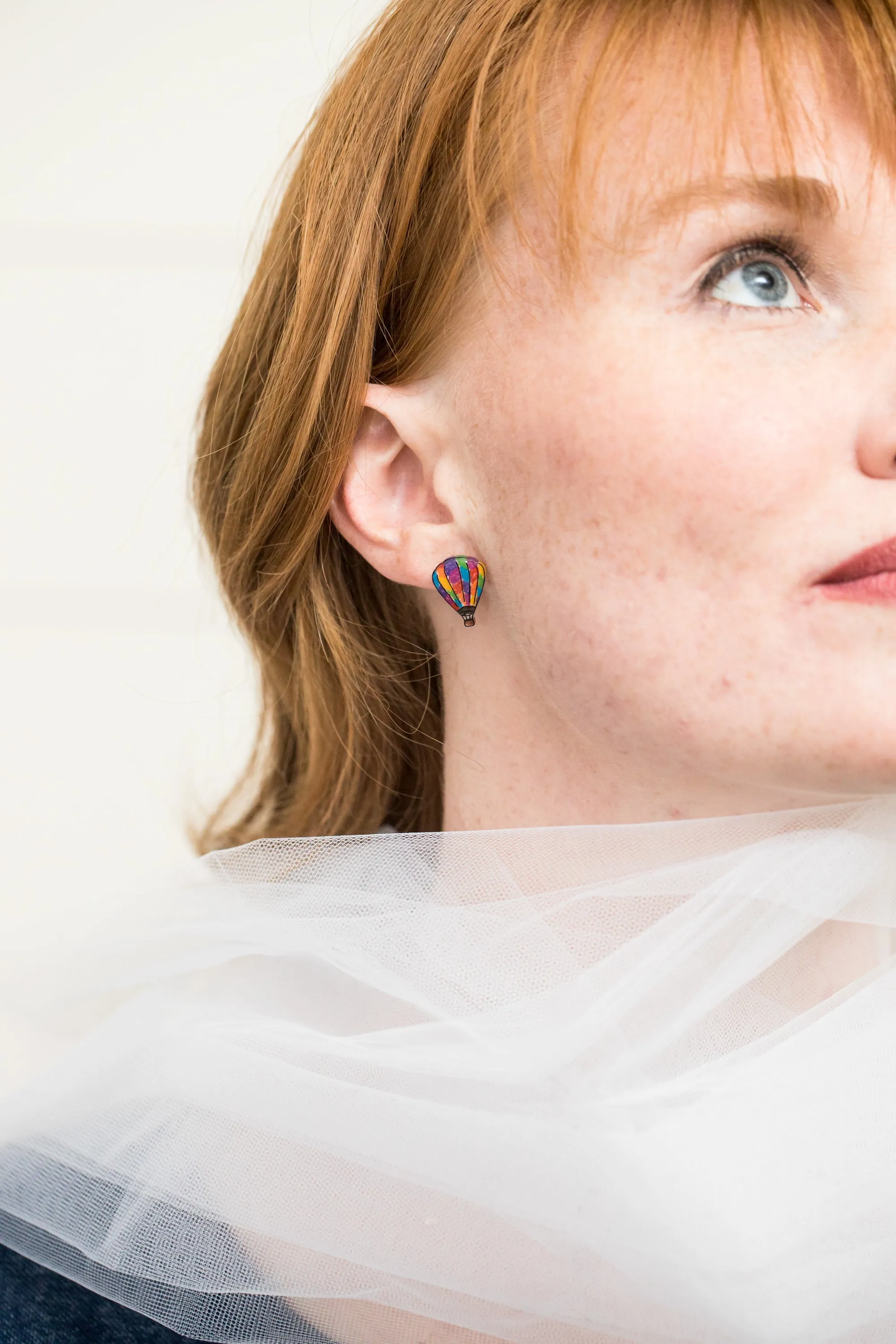 Hot Air Balloon Stud Earrings