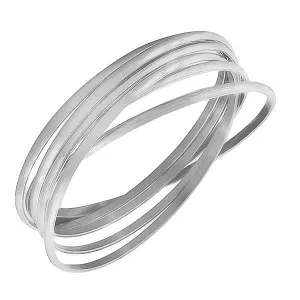 Interlocking Chrome Bangles
