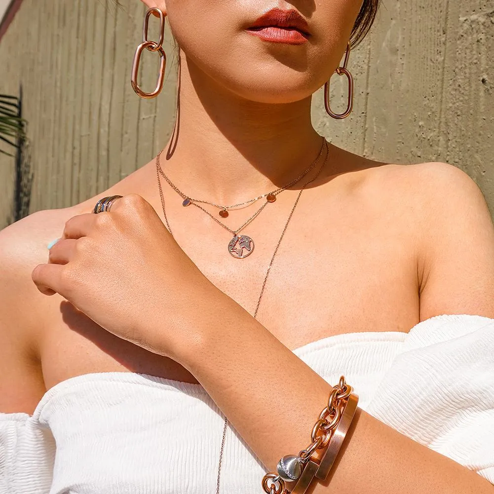 Interlocking Hoop Earrings (available in 3 colors)