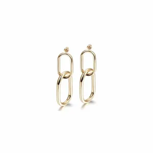 Interlocking Hoop Earrings (available in 3 colors)