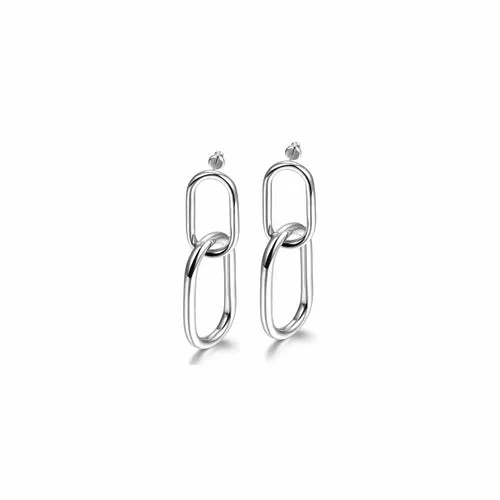 Interlocking Hoop Earrings (available in 3 colors)
