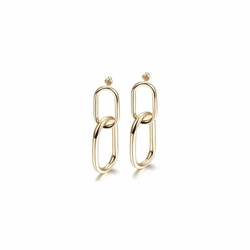 Interlocking Hoop Earrings (available in 3 colors)