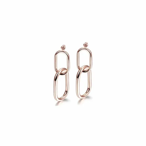 Interlocking Hoop Earrings (available in 3 colors)