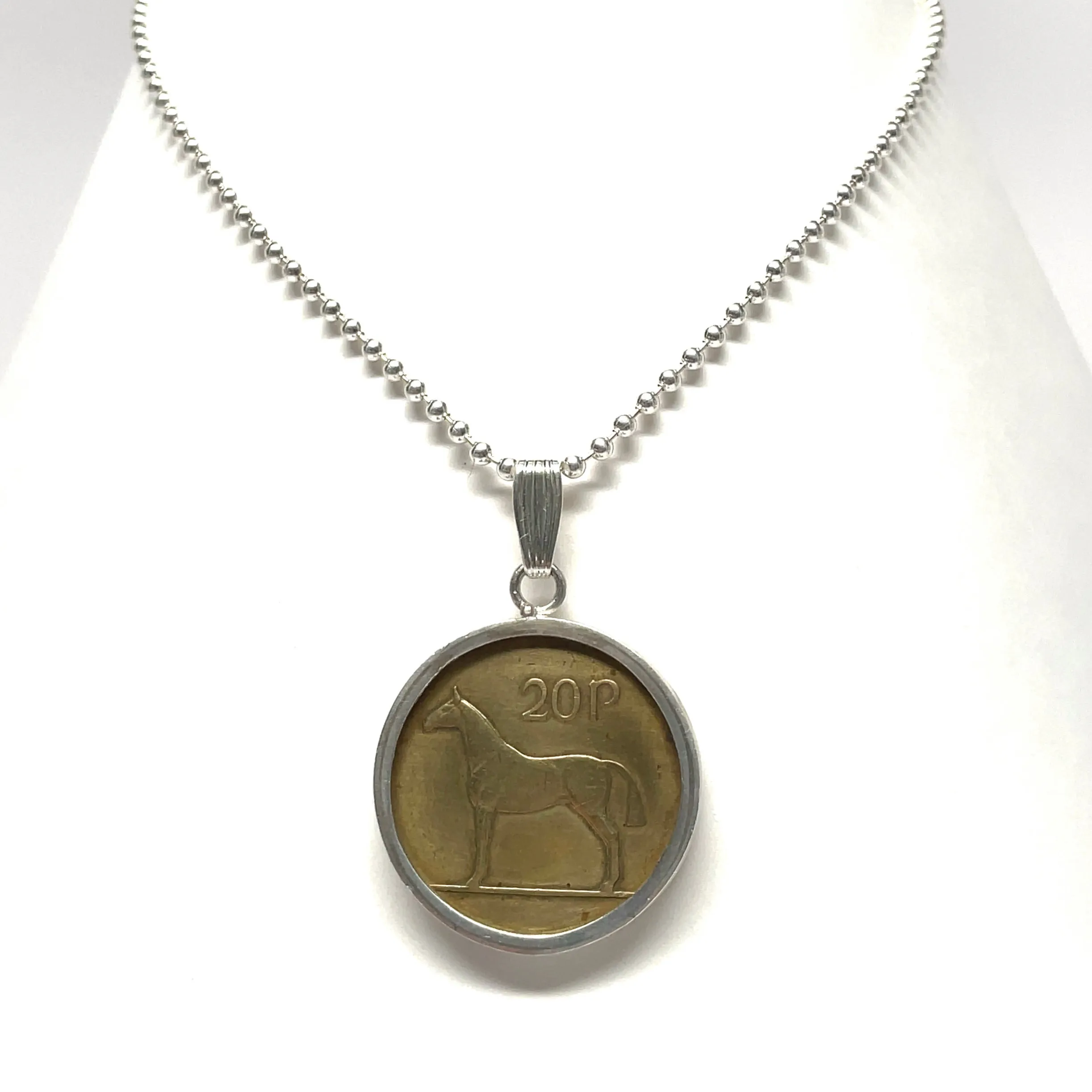 Irish 20 Pence Coin Necklace