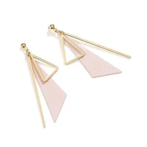 Irregular Geometric Triangle Earrings