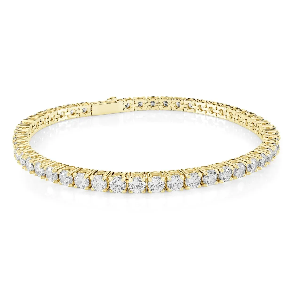 Italgem Stainless Steel (4mm) CZ Tennis Bracelet 8.5"