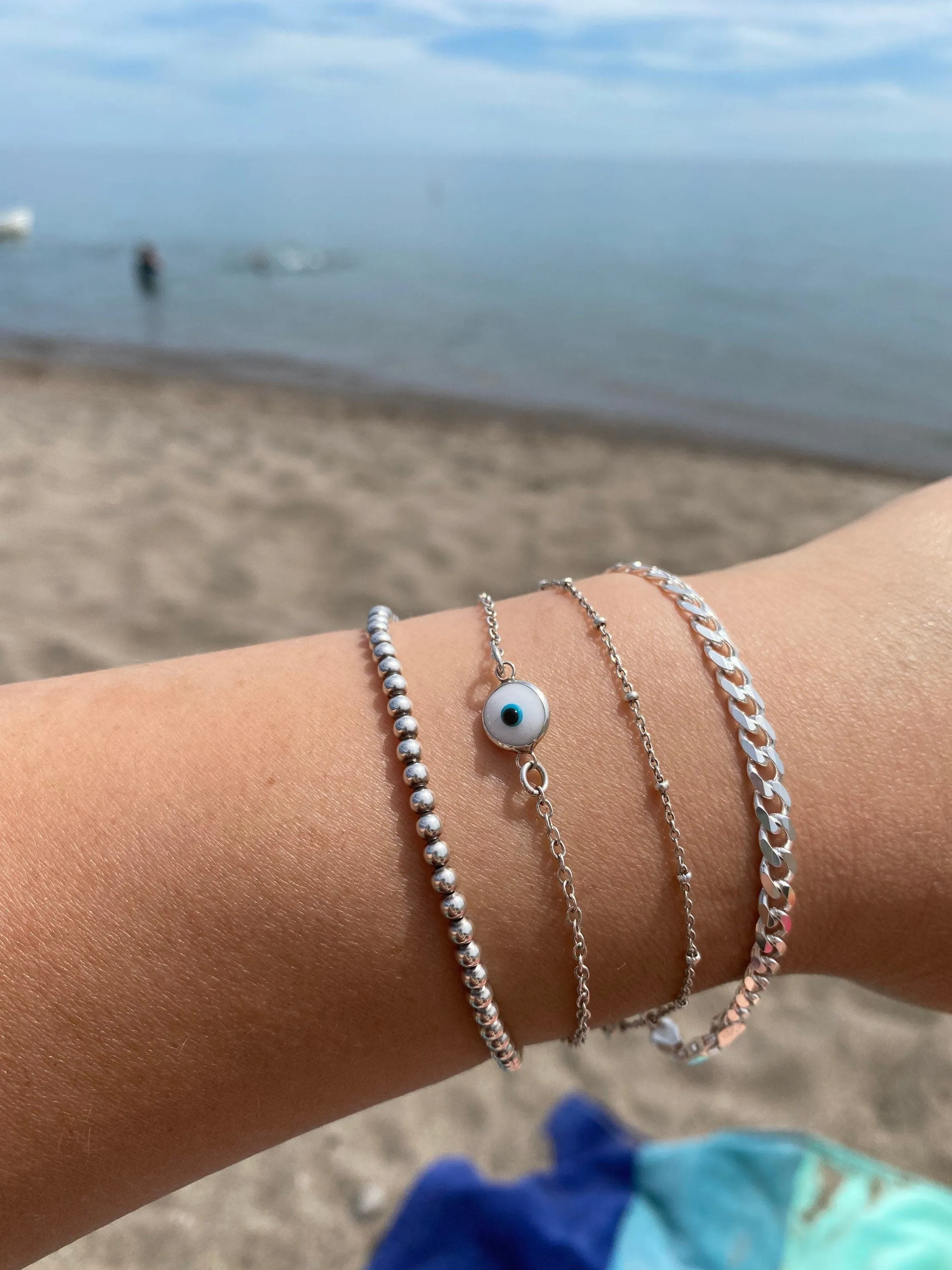 Italian curb chain bracelets (7 and 7.5 inches)