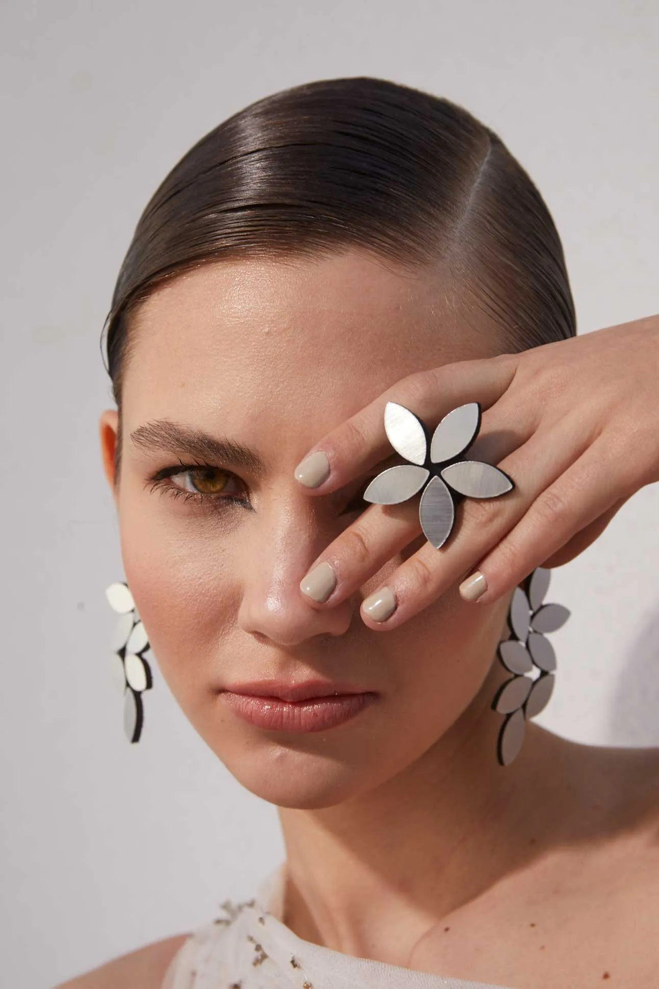 Kate Leaves Flower Ring