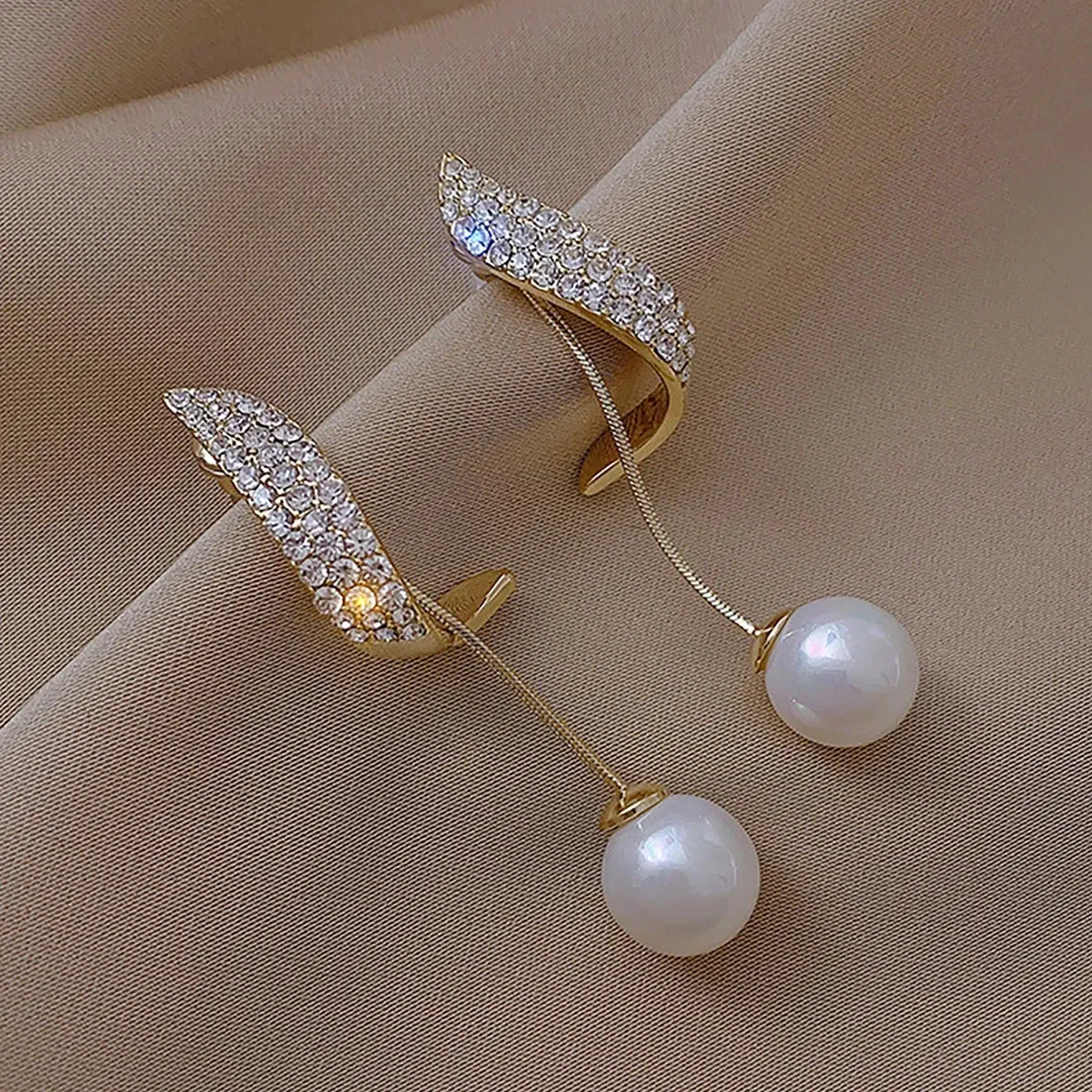 Kawaii Geometric Round Pearl Earrings ✨🌷 Cute Minimalist Jewelry for Trendsetting Women! 🎀